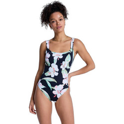 Roxy Ολόσωμο Μαγιό Floral Μαύρο Λευκό ERJX103807-KVJ5