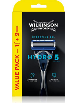 Wilkinson Sword Hydro 5 Ξυραφάκι μιας Χρήσης με 5 Λεπίδες & Λιπαντική Ταινία 9τμχ