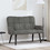 vidaXL Διθέσιος Καναπές Βελούδινος Γκρι 115x61x87cm 42028941