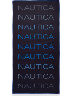 Nautica Spread Πετσέτα Θαλάσσης Μαύρη 80x160cm