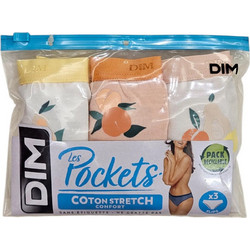 Dim Βαμβακερά Γυναικεία Slip 3Pack D4C17-FRUITTI