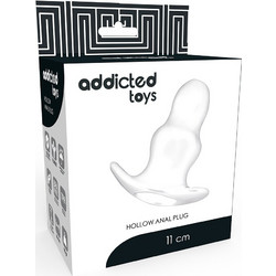 Addicted Toys Hollow Medium Πρωκτική Σφήνα 9.5cm Διαφανής