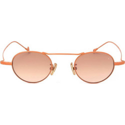 Eyepetizer Yves 15F Γυαλιά Ηλίου Στρογγυλά Μεταλλικά Πορτοκαλί με Καφέ Φακό