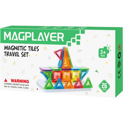 Magplayer Magnetic Tiles Travel Set 26τμχ