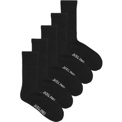 Jack & Jones Ανδρικές Κάλτσες Ψηλές Μαύρες 5Pack 12254955