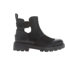 UGG Stockton Γυναικεία Μποτάκια Αστραγάλου Μαύρα με Χοντρό Χαμηλό Τακούνι 1103747-BLK