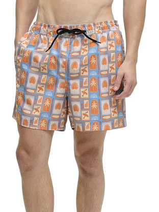 Jack & Jones JJ Rebel Ανδρικό Μαγιό Σορτς με Σχέδια Μπεζ 12270764