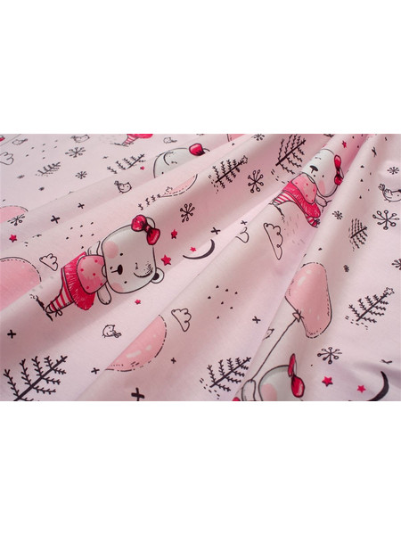 Dimcol Ballerina Bear 598 Πάνα Αγκαλιάς Χασέ Ροζ 80x80cm