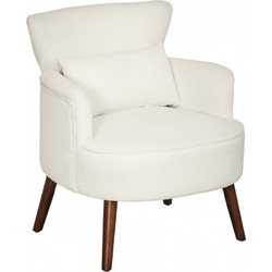 HOMCOM Πολυθρόνα Λευκή 83B-104V00WT