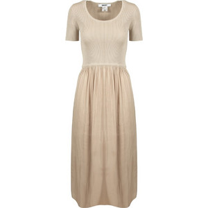 DKNY Midi Καλοκαιρινό Καθημερινό Φόρεμα Μπεζ P6AUAB90-PBL