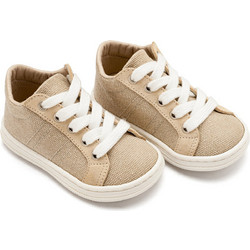 Babywalker Βαπτιστικά Sneakers για Αγόρι Υφασμάτινα Ανατομικά Μπεζ BS3087