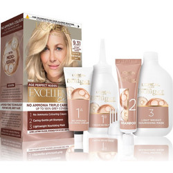 L'Oreal Excellence Universal Nudes 9.31 Πολύ Ανοιχτό Ξανθό Χρυσό Μπλε Σαντρέ Μόνιμη Βαφή Μαλλιών Xωρίς Αμμωνία