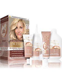L'Oreal Excellence Universal Nudes 9.31 Πολύ Ανοιχτό Ξανθό Χρυσό Μπλε Σαντρέ Μόνιμη Βαφή Μαλλιών Xωρίς Αμμωνία