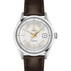 Tissot Heritage Visodate Ανδρικό Ρολόι Αυτόματο με Καφέ Δερμάτινο Λουράκι T157.407.16.031.00