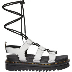 Dr. Martens Nartilla Δερμάτινα Γυναικεία Σανδάλια Λευκά DM31617020