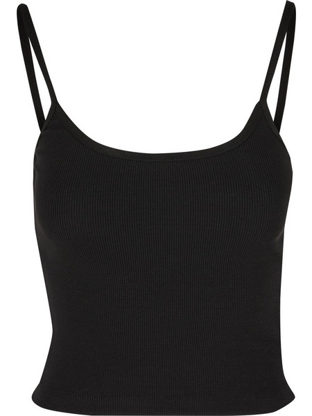 Def Γυναικείο Καλοκαιρινό Crop Top Βαμβακερό Μαύρο DFLTT025-20259
