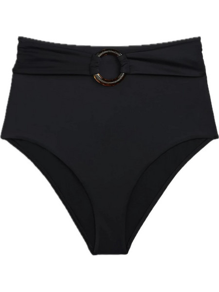 Tommy Hilfiger Ψηλόμεσο Bikini Slip Μαύρο UW0UW06513-BEH