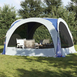 vidaXL Τέντα Παραλίας Μπλε 360x360x215cm 94369
