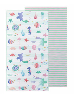 Kentia Float 268 Παιδική Πετσέτα Θαλάσσης Microfiber Λευκή 70x140cm