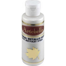 Artebella 3103 Metallic White Pearl Ακρυλικό Χρώμα Ζωγραφικής 130ml