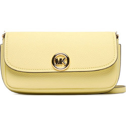 Michael Kors Γυναικείο Τσαντάκι Χιαστί Δερμάτινο Κίτρινο με Στενό Λουρί 32S6GY5C5L-726