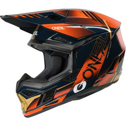 Oneal 3SRS Haze V.26 Blue Orange Gold Κράνος Μηχανής Motocross