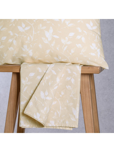 Melinen Σετ Σεντόνια King Size Βαμβακερά με Λάστιχο 180x200+32 Ultra Line Mini Pearl Beige