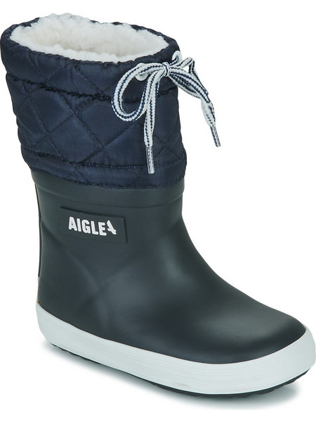 Aigle Giboulee 2 Γαλότσες Εργασίας Κνήμης με Γούνα Μαύρες Μπλε NB1111=NB111-B