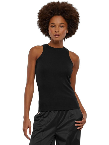 Urban Classics Γυναικείο Καλοκαιρινό Top Ριπ Μαύρο TB6188-00007