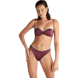 BLU4U Stripes And Spots Bikini Slip Μπορντό 26365512-22