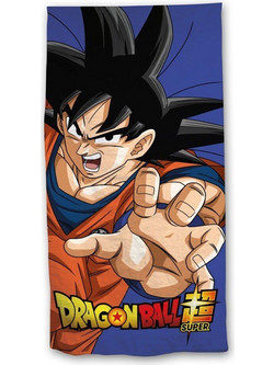 DragonBall Super Goku Παιδική Πετσέτα Θαλάσσης Microfiber Μπλε 70x140cm