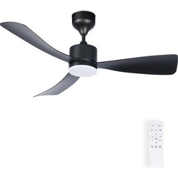 Vito FANLUX-C3 2027750 Ανεμιστήρας Οροφής 106cm 35W με Φως & Τηλεχειριστήριο Μαύρος