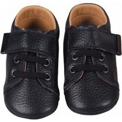 Babywalker Βαπτιστικά Sneakers για Αγόρι Δερμάτινα Μαύρα PB1108