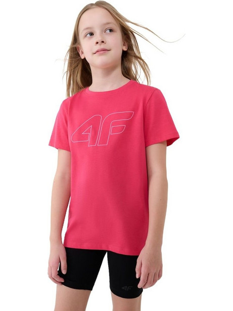 4F Παιδικό T-Shirt Κοντομάνικο Φούξια 4FJWSS26TTSHF3004-53S