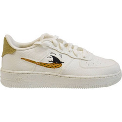Nike Air Force 1 Παιδικά Sneakers Μπεζ Χρυσά Μαύρα DQ7690-100