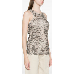 Pinko Γυναικείο Καλοκαιρινό Top Βαμβακερό Μπεζ 106919A3DP-CZ9