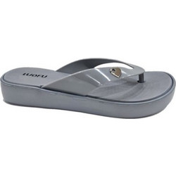 Luofu Γυναικείες Σαγιονάρες Flatforms Αντιολισθητικές Γκρι LF7158D1-E01S