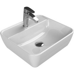 Cerastyle One Κρεμαστός Νιπτήρας Μπάνιου Πορσελάνης 46x42cm Λευκός 076300-U