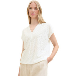Tom Tailor Γυναικείο Καλοκαιρινό Top Λευκό 1041531-10315