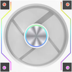 Darkflash DM20 Line Case Fan 120mm ARGB με Σύνδεση 3-Pin 4-Pin PWM White