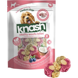 Imaginelles Knash Vitality Woofa Bites with Blueberries, Beetroot & Coconut Oil 100gr