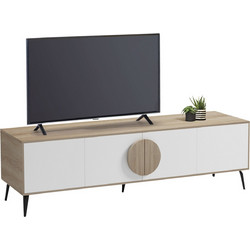 FreeBox Έπιπλο Τηλεόρασης Ξύλινο Sonoma Μ180xΠ35.5xΥ51cm FB918370.11