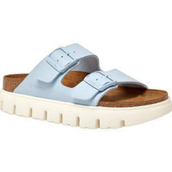 Birkenstock Arizona Papillio Δερμάτινα Γυναικεία Σανδάλια Ανατομικά Γαλάζια 1031206