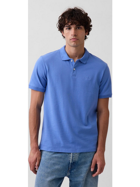 Gap Ανδρική Μπλούζα Polo Κοντομάνικη Μπλε 586306045