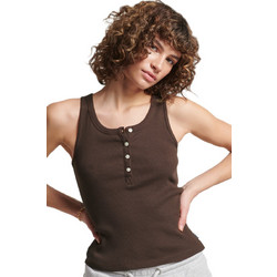 Superdry Γυναικείο Αθλητικό T-Shirt Σοκολατί W6011768A-8UE