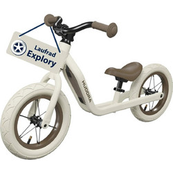 Hudora Παιδικό Ποδήλατο Ισορροπίας Λευκό Καφέ 10930