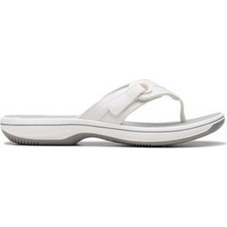 Clarks Brinkley Γυναικείες Σαγιονάρες Λευκές 26183312