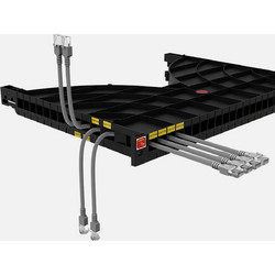 Techly I-CASE TRAY-ORG800 Ράγα Καλωδίων για Καμπίνες Rack 1U 19"