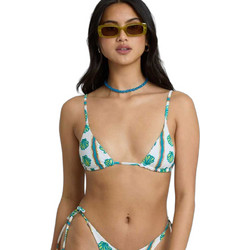 Billabong Salty waves Bikini Top Τριγωνάκι Λευκό Πράσινο 24O141613-SCS1