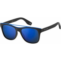 Marc Jacobs MARC303/S 003 Ανδρικά Γυαλιά Ηλίου Τετράγωνα Κοκάλινα Μαύρα με Μπλε Φακό